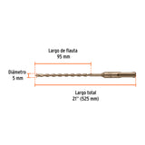 BROCA SDS MA X DE 5/8 X 21', TRUPER