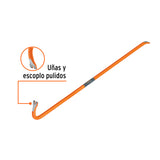 BARRETA DE UÑA DE 3/4' X 105 CM, TRUPER