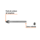 BROCA PARA VIDRIO Y AZULEJO DE 1/2', TRUPER