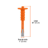 CINCEL DE CORTE FRÍO 1 X 10' CON GRIP, TRUPER