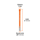CINCEL DE CORTE FRÍO DE 3/8 X 6', TRUPER