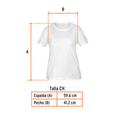 PLAYERA CUELLO REDONDO PARA MUJER, BLANCA, CH, TRUPER