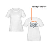 PLAYERA CUELLO REDONDO PARA MUJER, BLANCA, CH, TRUPER