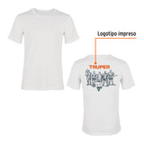 PLAYERA CUELLO REDONDO PARA HOMBRE, BLANCA, EG, TRUPER