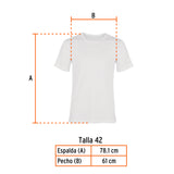 PLAYERA CUELLO REDONDO PARA HOMBRE, BLANCA, EG, TRUPER