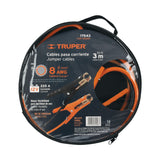 CABLES PASA CORRIENTE 3 M, 225 A, 8 AWG, CON FUNDA, TRUPER