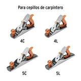 CUCHILLA Y CONTRA PARA CEPILLO DE CARPINTERO # 4 Y # 5