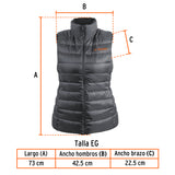 CHALECO DE PLUMAS LIGERO PARA MUJER, GRIS, EG, TRUPER