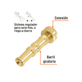 CHIFLÓN 4' DE LATÓN MAQUINADO PARA MANGUERA, TRUPER