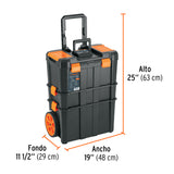 CAJA PARA HERRAMIENTA, 19'X25' C/RUEDAS, 3 EN 1 DESMONTABLE