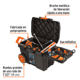 CAJA PARA HERRAMIENTA, 23'X17' C/RUEDAS, MANGO TELESCÓPICO