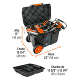 CAJA PARA HERRAMIENTA, 23'X17' C/RUEDAS, MANGO TELESCÓPICO