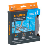 ROLLO DE 5 M CINTA ANTIDERRAPANTE 25MM GRIS P/ÁREAS HÚMEDAS