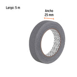 ROLLO DE 5 M CINTA ANTIDERRAPANTE 25MM GRIS P/ÁREAS HÚMEDAS