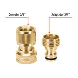 CONECTOR 3/4" RÁPIDO DE LATÓN MANGUERA-ACC. SISTEMA CLICK