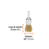 CARDA DE COPA 3/4' ALAMBRE GRUESO PARA TALADRO, TRUPER