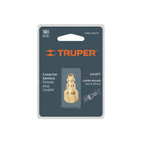 CONECTOR RÁPIDO DE LATÓN, HEMBRA, CUERDA 1/4' NPT, TRUPER