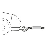 CUERDA CON GANCHOS PARA REMOLQUE, 22 MM X 3.5 M, TRUPER