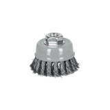 CARDA COPA 3" ALAMBRE TRENZADO FINO, MULTI-ROSCA, TRUPER