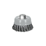 CARDA COPA 4" ALAMBRE TRENZADO FINO, MULTI-ROSCA, TRUPER
