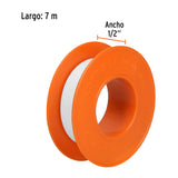 CINTA SELLA ROSCAS 1/2' X 7 M DE LARGO, USO GENERAL, TRUPER