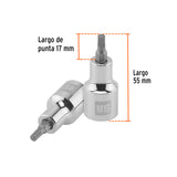 DADO PUNTA CORTA BRISTOL M5, CUADRO 1/2", TRUPER