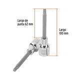 DADO PUNTA LARGA BRISTOL M6, CUADRO 1/2", TRUPER