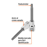 DADO PUNTA LARGA BRISTOL M8, CUADRO 1/2", TRUPER