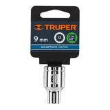 DADO DE 9 MM, 12 PUNTAS, CUADRO 1/2', TRUPER