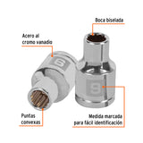 DADO DE 9 MM, 12 PUNTAS, CUADRO 1/2', TRUPER
