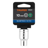 DADO DE 10 MM, 12 PUNTAS, CUADRO 1/2', TRUPER