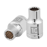 DADO DE 10 MM, 12 PUNTAS, CUADRO 1/2', TRUPER