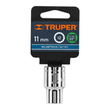 DADO DE 11 MM, 12 PUNTAS, CUADRO 1/2', TRUPER