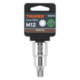 DADO PUNTA CORTA BRISTOL M12, CUADRO 1/2", TRUPER
