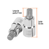 DADO PUNTA CORTA BRISTOL M12, CUADRO 1/2", TRUPER