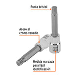 DADO PUNTA LARGA BRISTOL M12, CUADRO 1/2", TRUPER