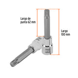 DADO PUNTA LARGA BRISTOL M12, CUADRO 1/2", TRUPER