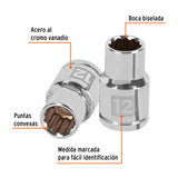 DADO DE 12 MM, 12 PUNTAS, CUADRO 1/2', TRUPER