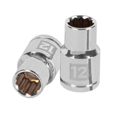 DADO DE 12 MM, 12 PUNTAS, CUADRO 1/2', TRUPER