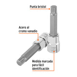 DADO PUNTA LARGA BRISTOL M14, CUADRO 1/2", TRUPER