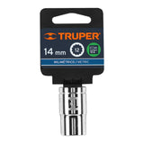 DADO DE 14 MM, 12 PUNTAS, CUADRO 1/2', TRUPER