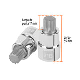 DADO PUNTA CORTA BRISTOL M16, CUADRO 1/2", TRUPER