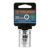 DADO DE 20 MM, 6 PUNTAS, CUADRO 1/2', TRUPER