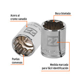 DADO DE 22 MM, 12 PUNTAS, CUADRO 1/2', TRUPER