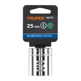 DADO DE 25 MM, 6 PUNTAS, CUADRO 1/2', TRUPER