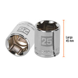 DADO DE 25 MM, 6 PUNTAS, CUADRO 1/2', TRUPER