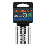 DADO DE 30 MM, 12 PUNTAS, CUADRO 1/2', TRUPER