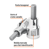 DADO PUNTA HEXAGONAL DE 1/2', CUADRO 1/2', TRUPER