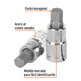 DADO PUNTA HEXAGONAL DE 7/16', CUADRO 1/2', TRUPER