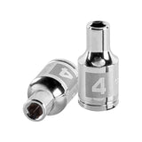 DADO DE 4 MM, 6 PUNTAS, CUADRO 1/4', TRUPER